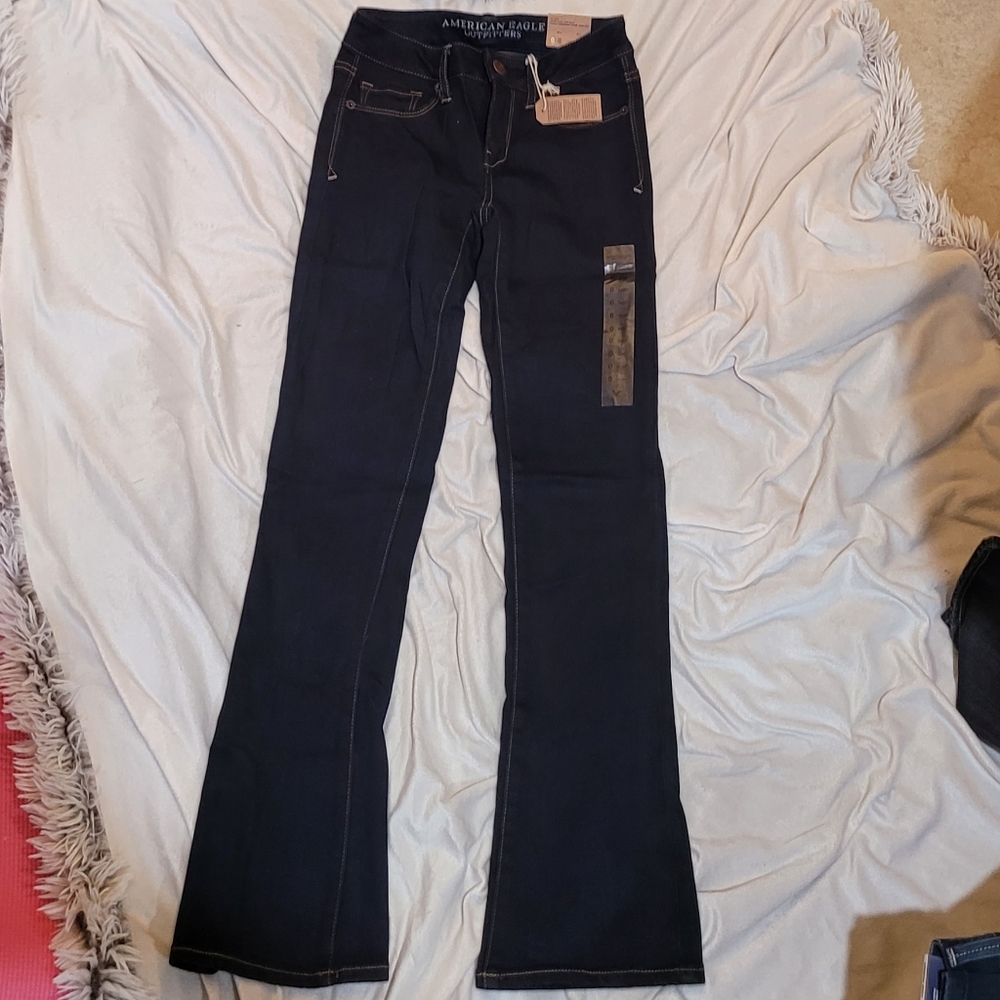 American Eagle AE Dark Blue Jeans Skinny Kick 0 S